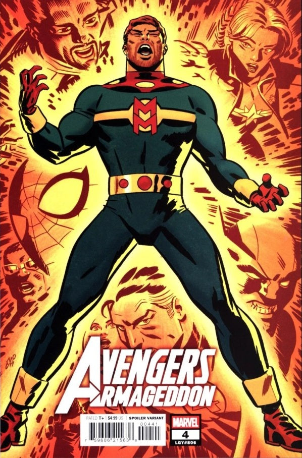 AVENGERS: ARMAGEDDON #4 MICHAEL CHO SPOILER VARIANT 1ST PRINT