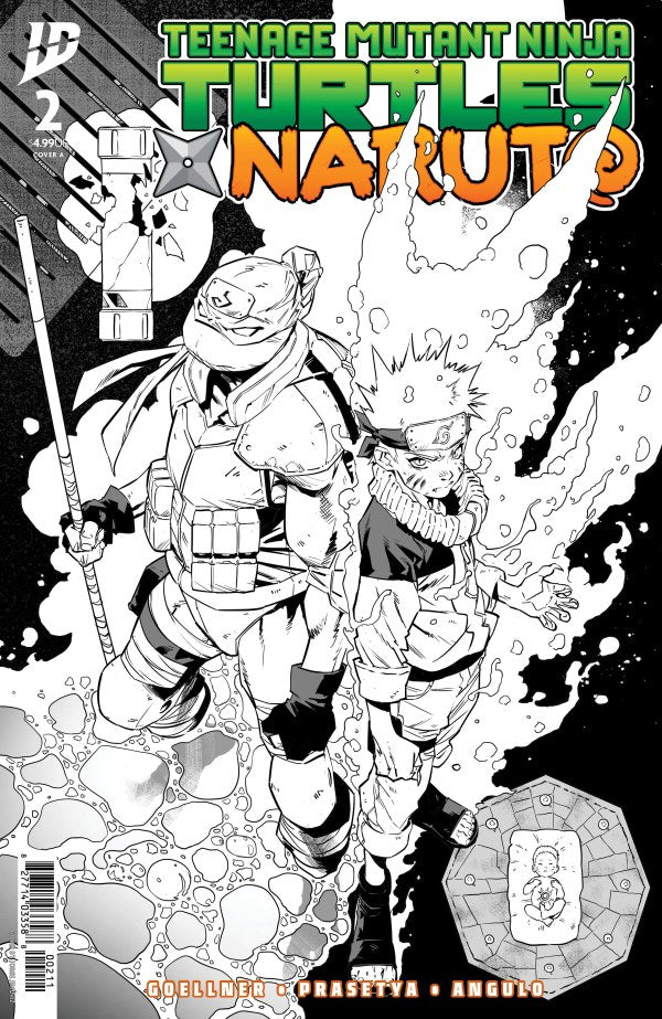 TEENAGE MUTANT NINJA TURTLES X NARUTO #2 COVER A SECOND PRINTING (JIMENEZ)