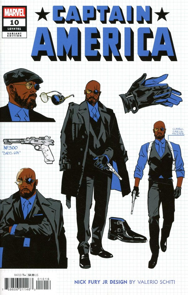 CAPTAIN AMERICA #10 1:10 VALERIO SCHITI DESIGN VARIANT