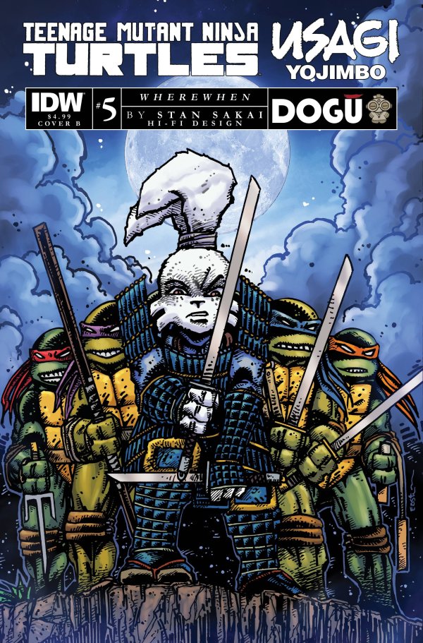 TEENAGE MUTANT NINJA TURTLES/USAGI YOJIMBO: WHEREWHEN 5 VARIANT B (EASTMAN)