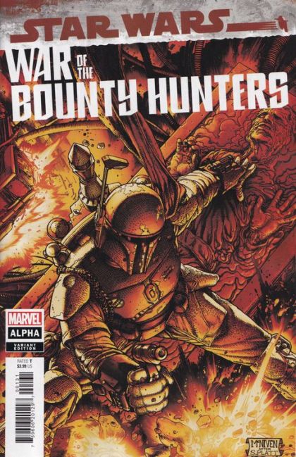 STAR WARS: WAR OF THE BOUNTY HUNTERS - ALPHA 1 COVER C STEVE MCNIVEN CRIMSON 2021