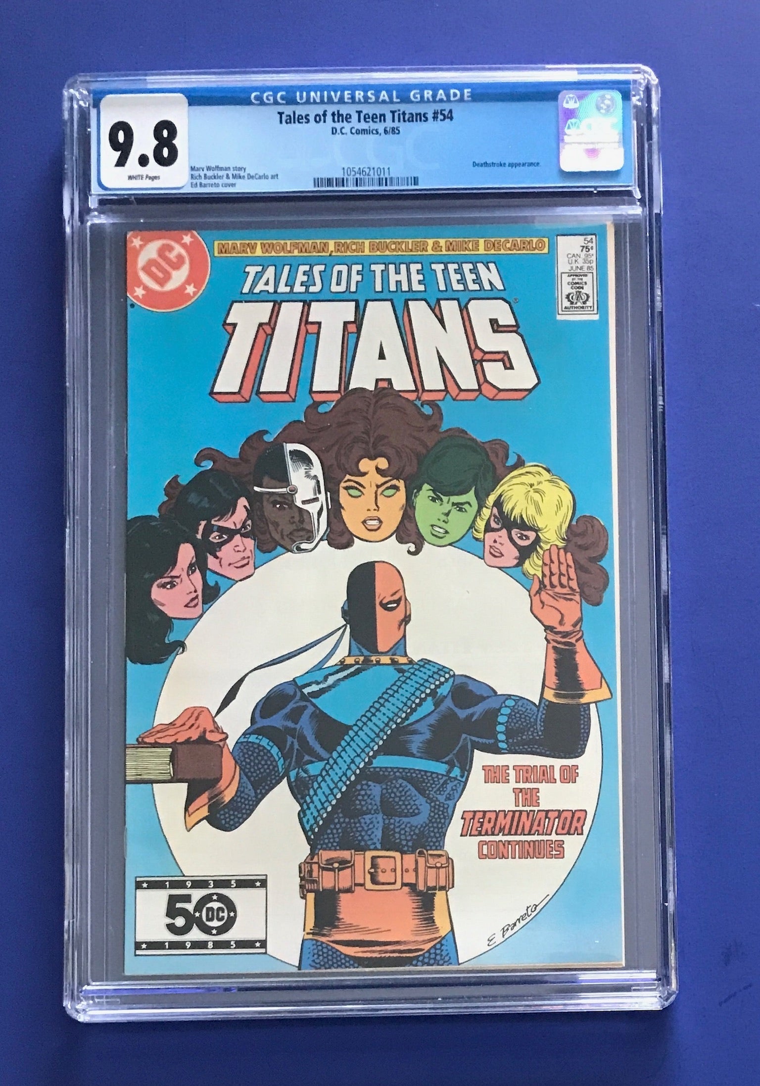 TALES OF THE TEEN TITANS #54 CGC 9.8 WP