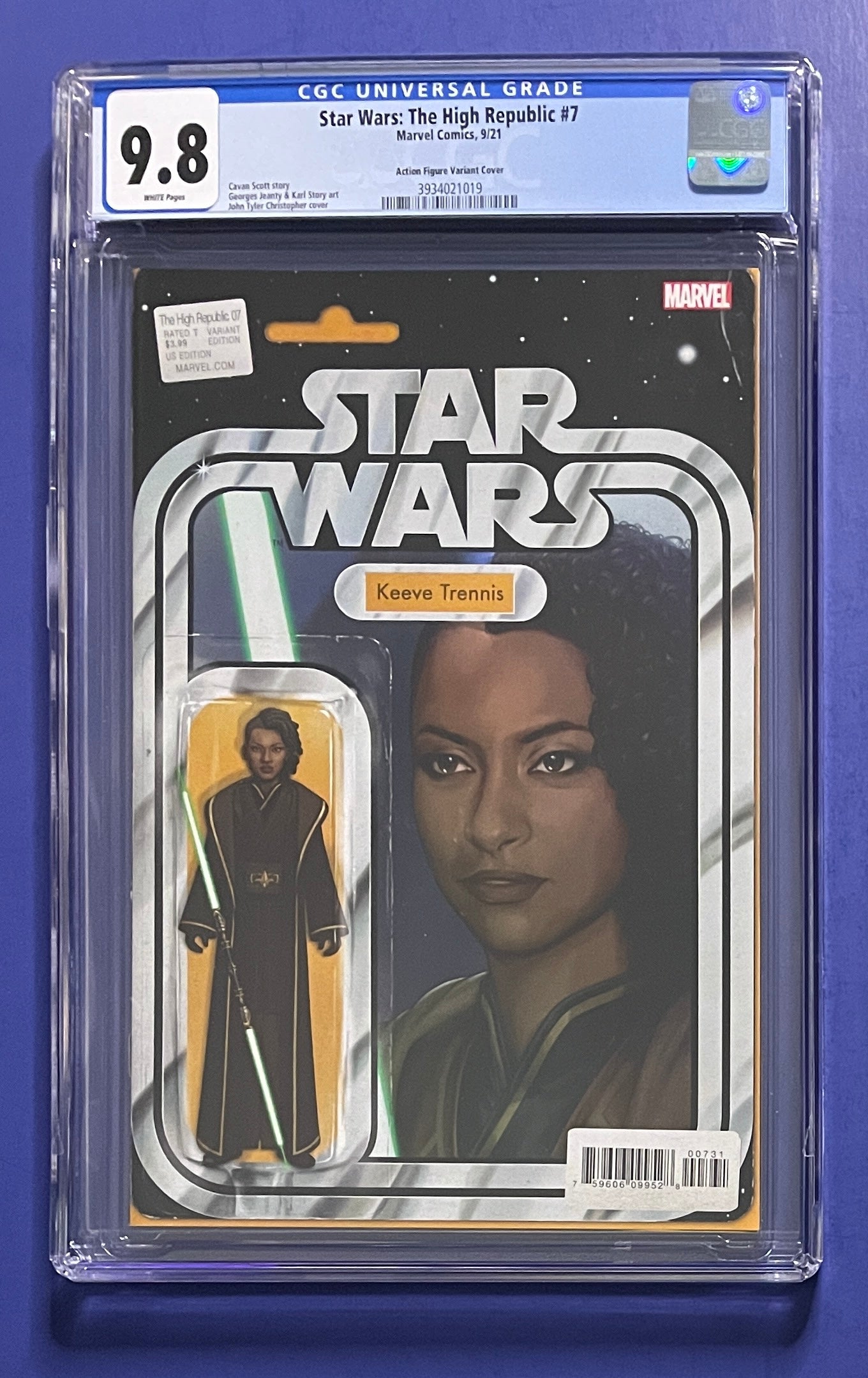 STAR WARS: THE HIGH REPUBLIC #7 CHRISTOPHER ACTION FIGURE VARIANT (VOL. 1) CGC 9.8 WP 1ST APPEARANCE OF DARTH KRALL