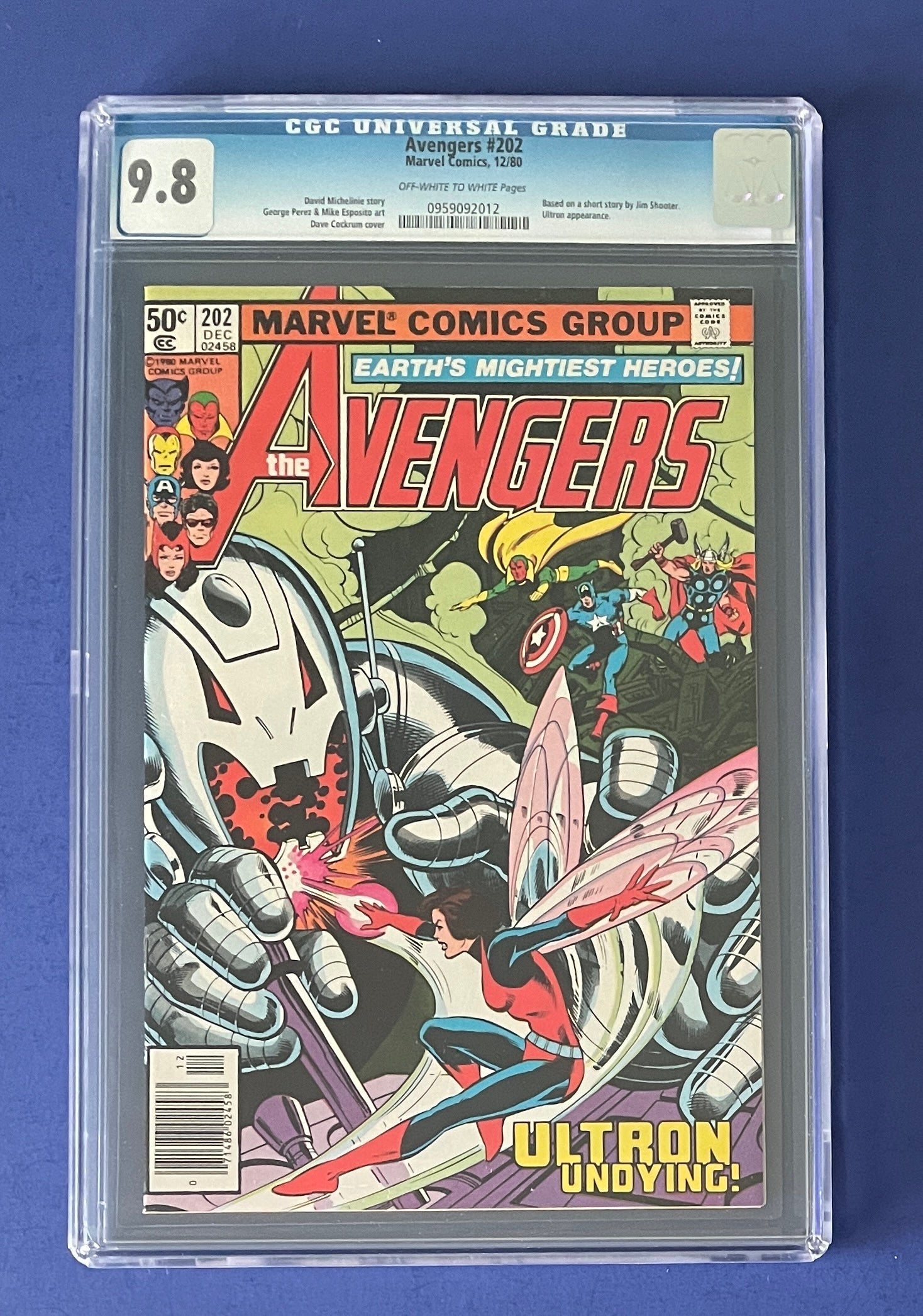 AVENGERS #202 CGC 9.8 OW/W ULTRON APPEARANCE