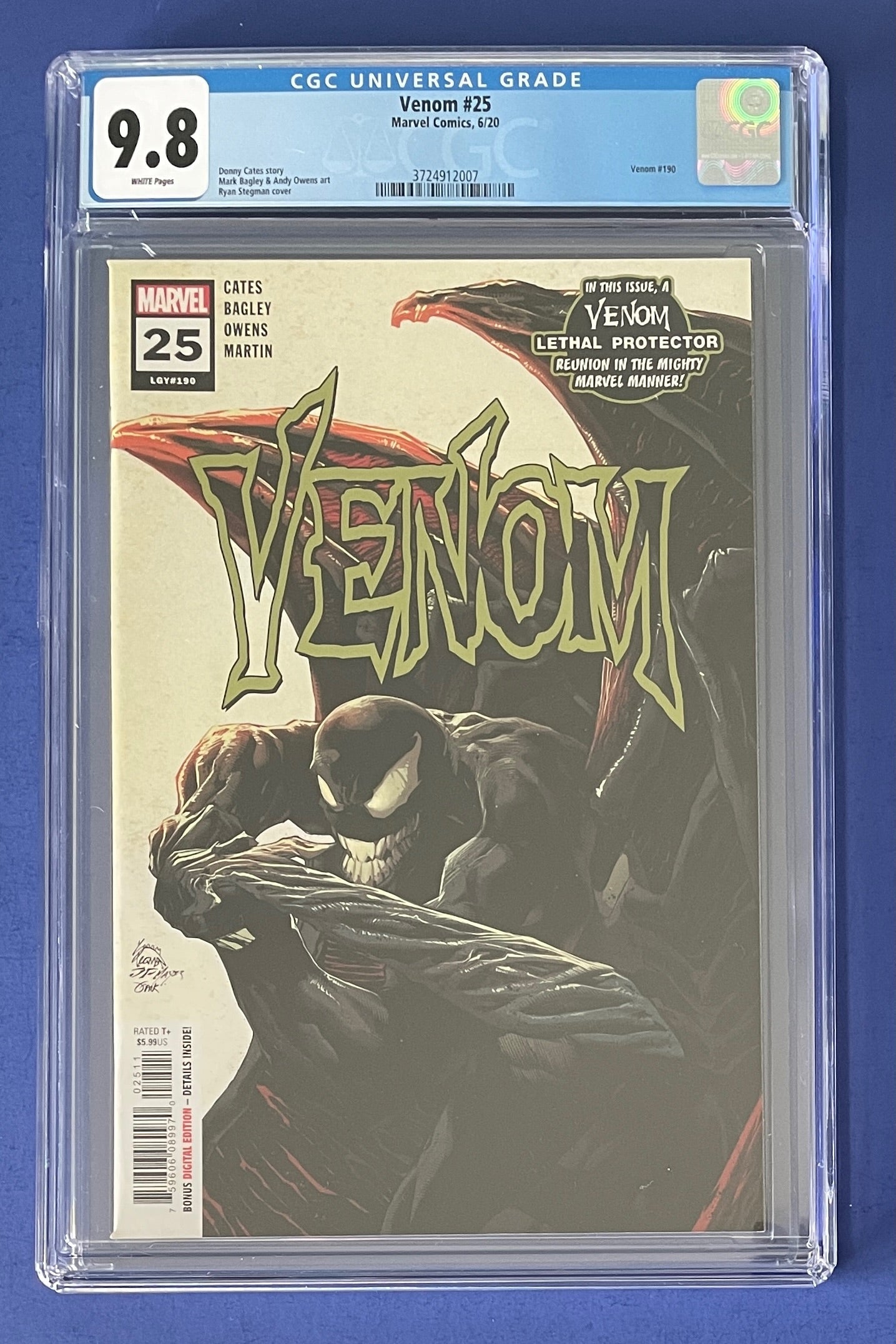 VENOM #25 CGC 9.8 WP