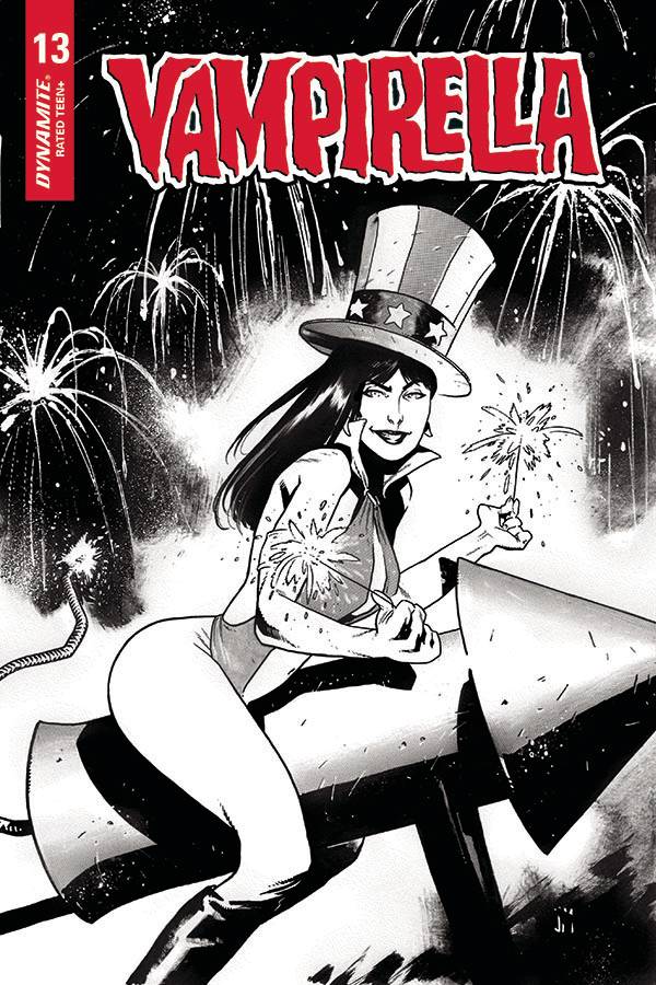 VAMPIRELLA #13 1:25 MASON B&W FOC INCV