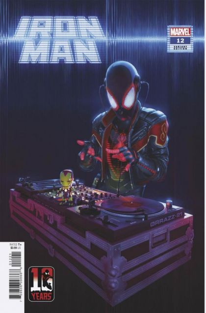 IRON MAN 12 COVER B VARIANT RAHZZAH MILES MORALES SPIDER-MAN 10TH ANNIVERSARY 2021