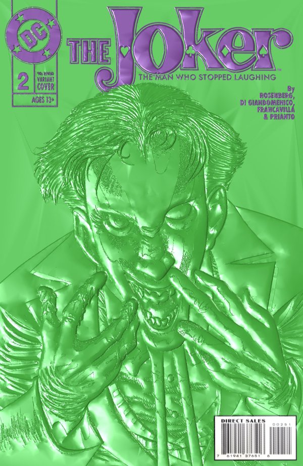 JOKER: THE MAN WHO STOPPED LAUGHING #2 COVER D KELLEY JONES '90S COVER MONTH FOIL MULTI-LEVEL EMBOSSED VARIANT