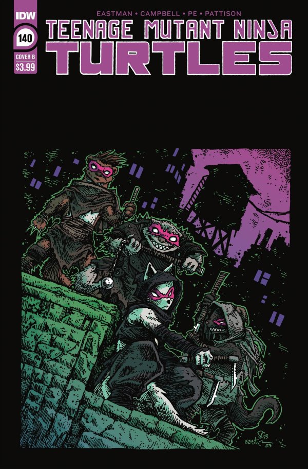 TEENAGE MUTANT NINJA TURTLES #140 COVER B EASTMAN