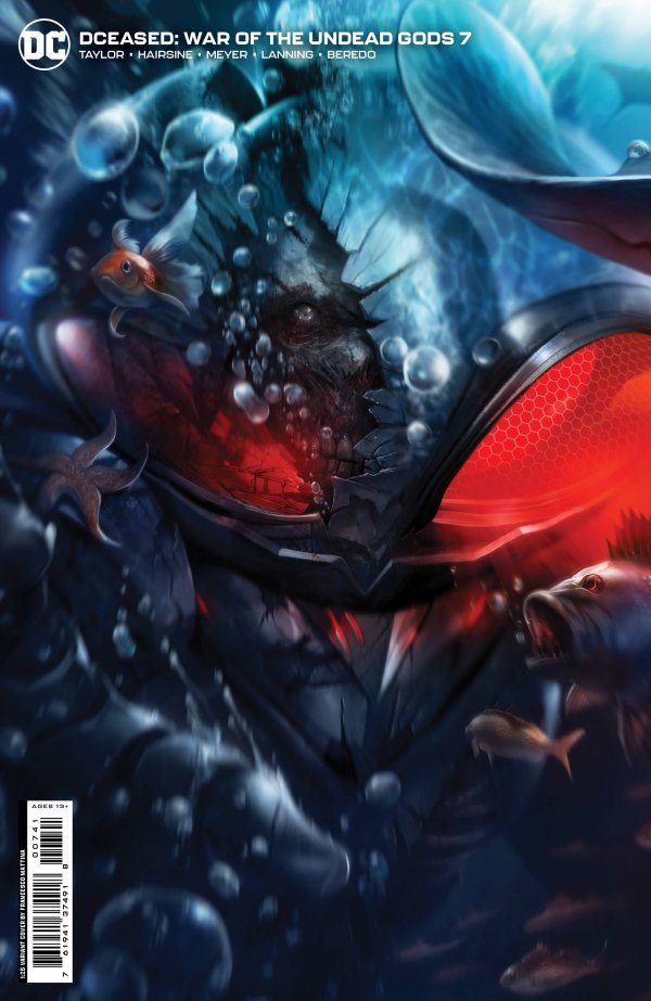 DCEASED: WAR OF THE UNDEAD GODS #7 COVER D INCENTIVE 1:25 FRANCESCO MATTINA CARD STOCK VARIANT