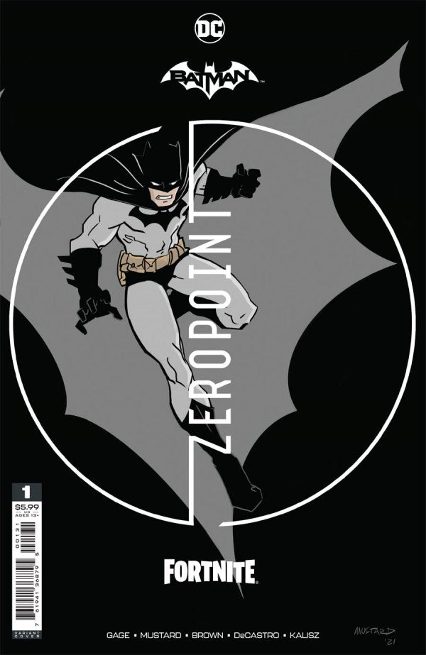 BATMAN / FORTNITE: ZERO POINT #1 1:25 DONALD MUSTARD CARD STOCK VARIANT