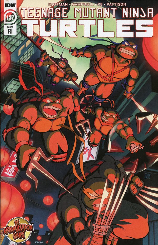 TEENAGE MUTANT NINJA TURTLES #137 COVER RI - 1:10 INCENTIVE GIBSON VARIANT