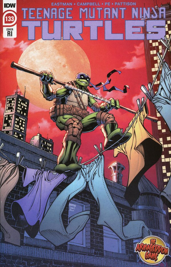 TEENAGE MUTANT NINJA TURTLES #133 COVER RI 1:10 INCENTIVE WHALEN VARIANT